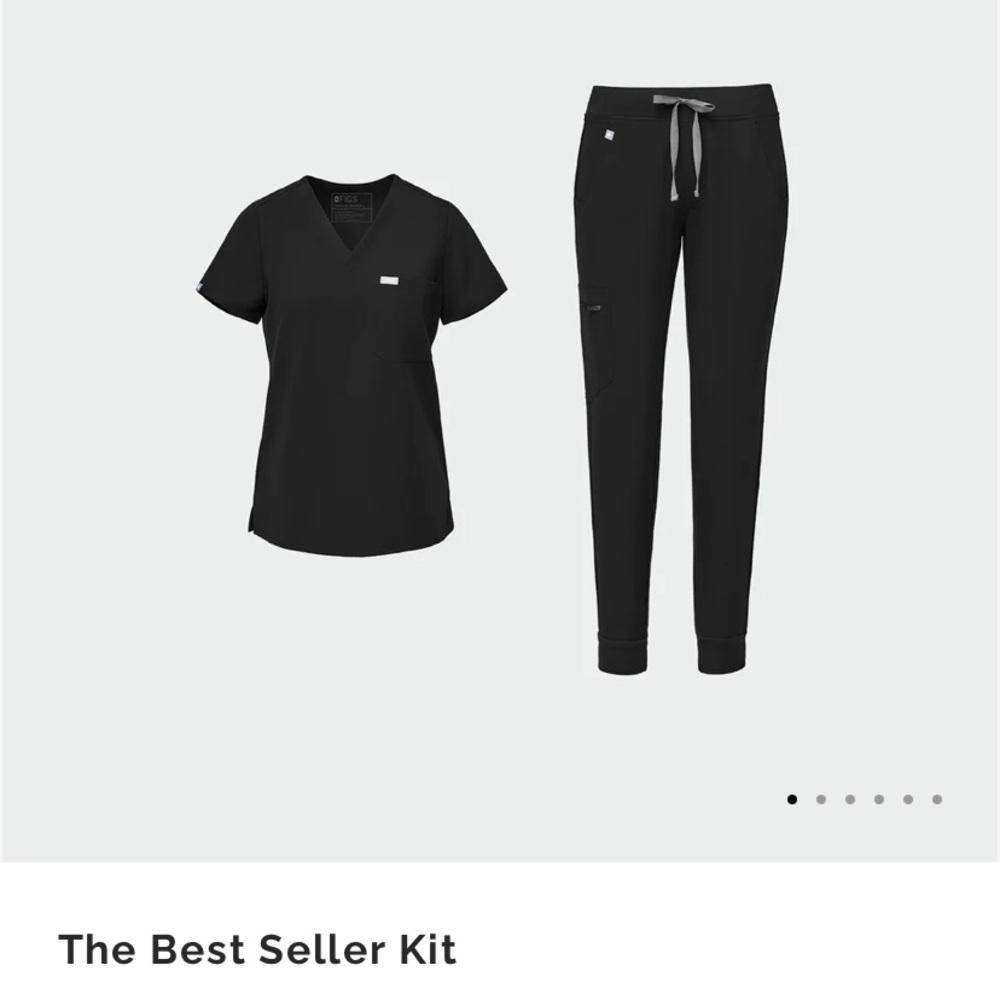 Black FIGS set SIZE SMALL